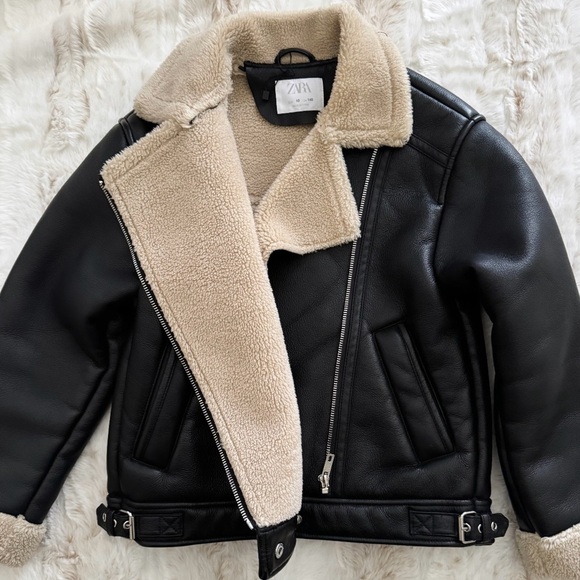 ZARA GIRLS DOUBLE FACED JACKET - Picture 2 of 3